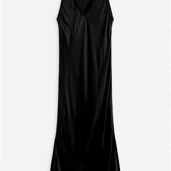 Michael Stars Randi Satin Midi Dress Size Medium - Picture 4 of 5